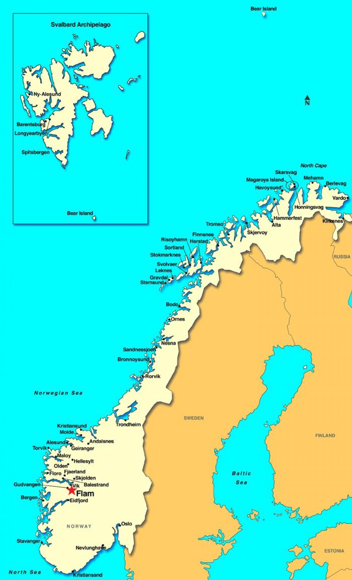 कपट मानचित्र नॉर्वे