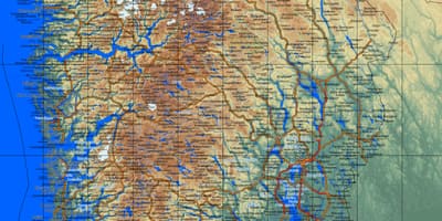 विस्तृत नक्शे के दक्षिणी नॉर्वे