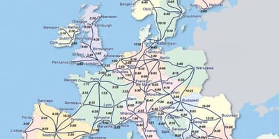 नक्शे के eurail नॉर्वे