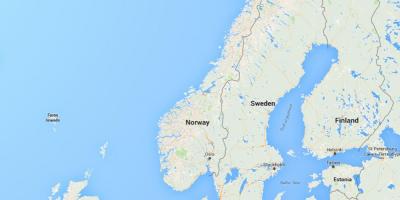 मानचित्र नॉर्वे नॉर्वे